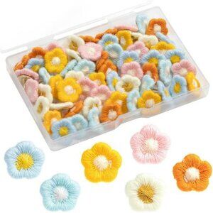 60pcs flower push pins decorative thumb tacks cork board map bulletin board offi